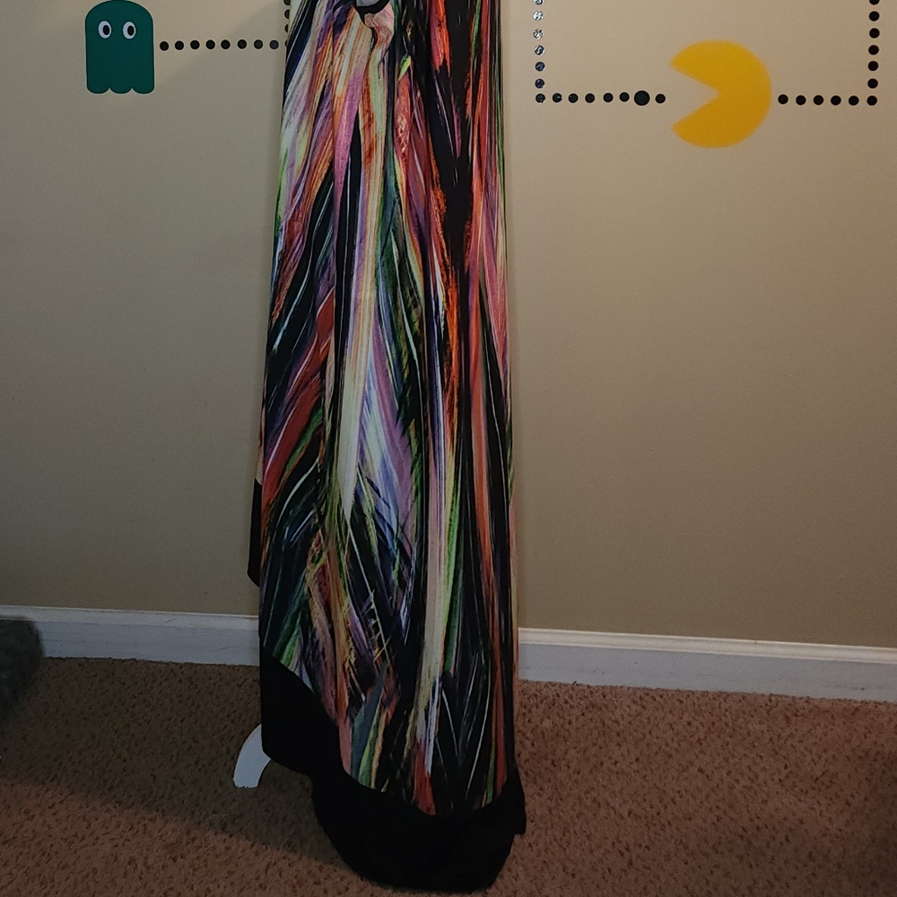 Avenue Maxi hi lo colorful sleeveless dress 22 24 - Picture 4 of 8